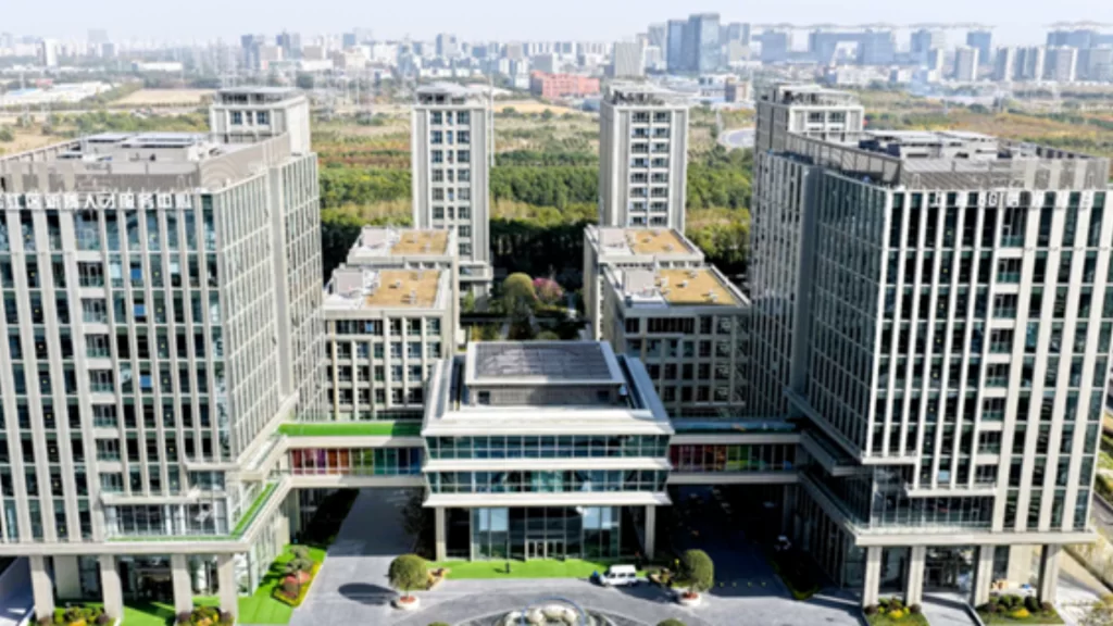 Shanghai's 6G AI-Valley developing integrated space-air-ground connectivity and advanced future industry clusters.