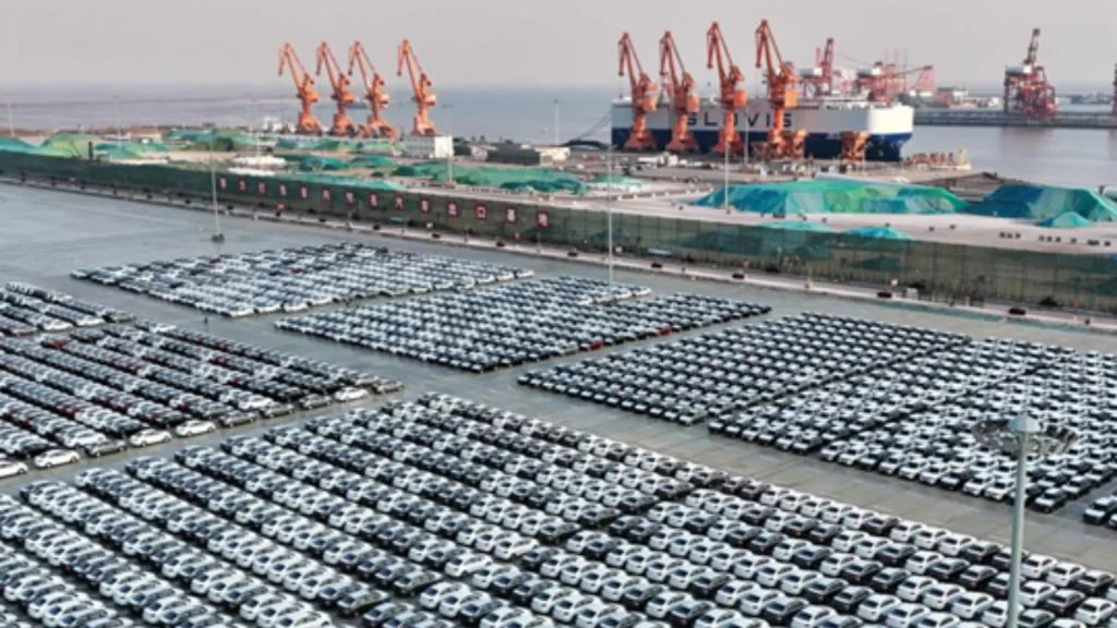 China's record-breaking automotive production and sales surge, leading the global electric vehicle market.