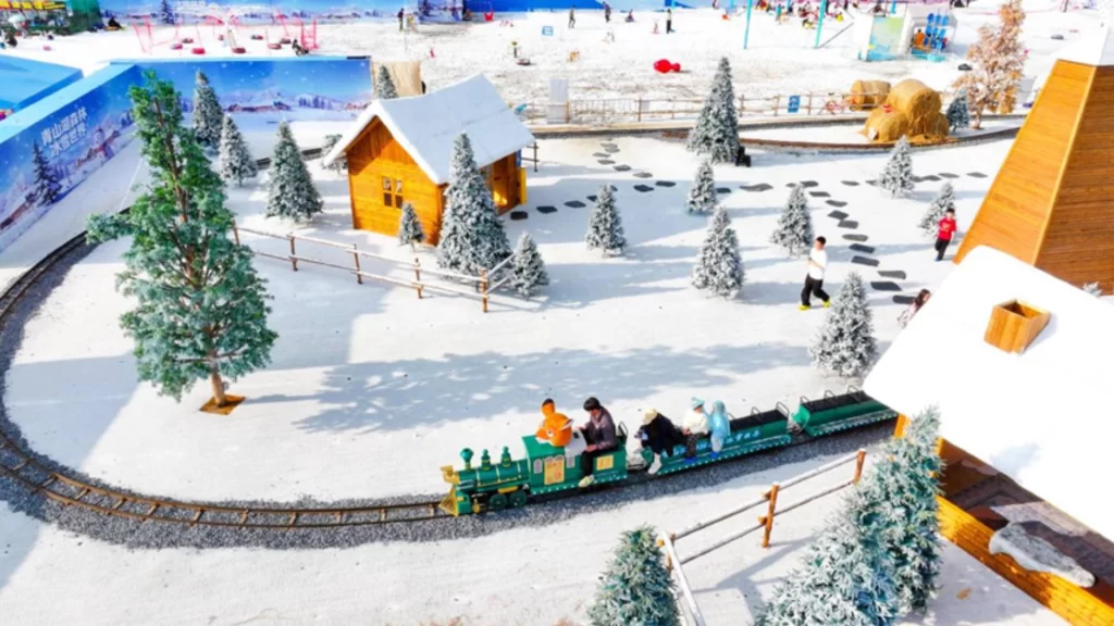 China’s booming ice-and-snow tourism sector, featuring integrated winter sports, culture, and high-tech ski resorts.