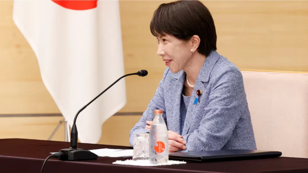 Japanese Prime Minister addresses security meeting on proposed defense policy revisions and military expansion.