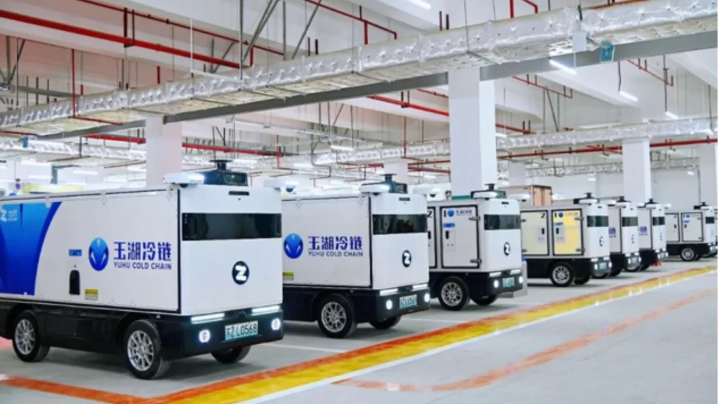Digital cold-chain logistics park enhances refrigerated storage, delivery efficiency and real-time cargo tracking.