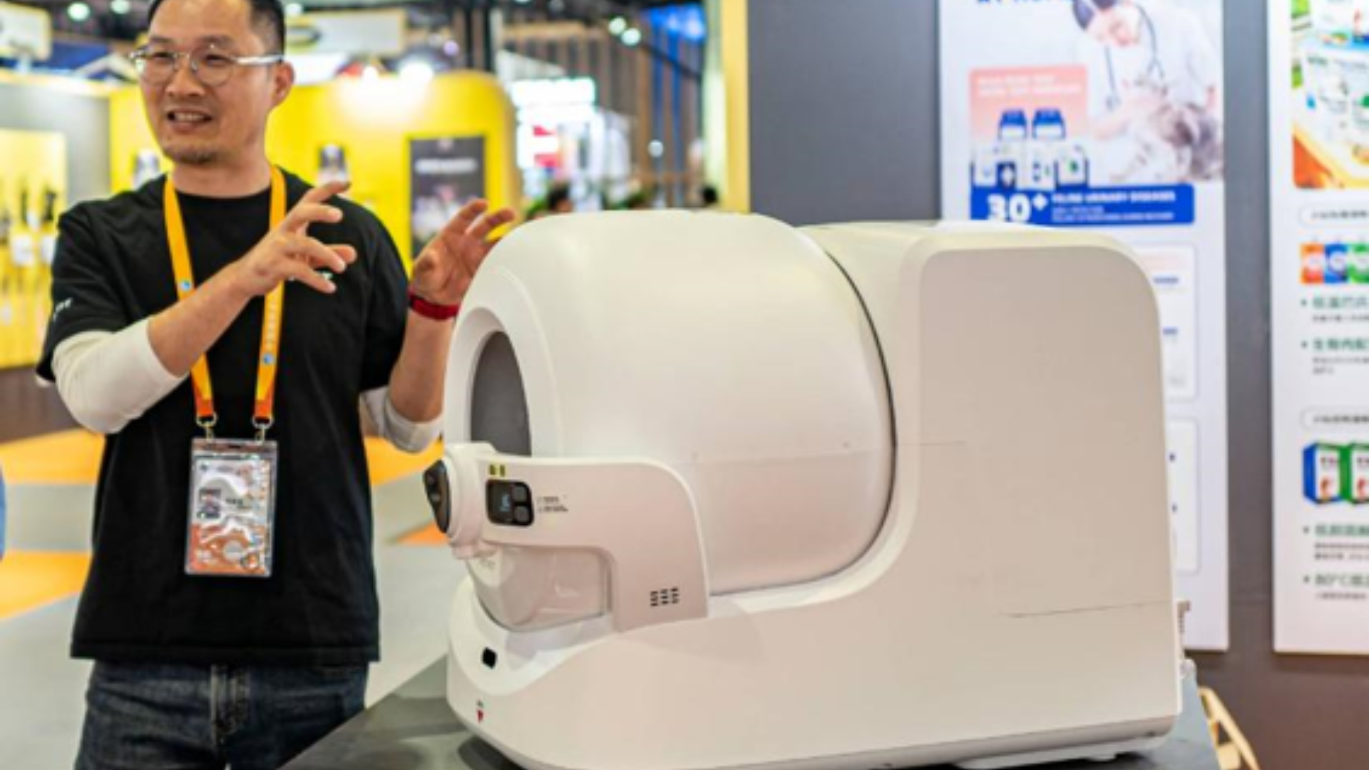 AI-powered smart pet devices showcased as China's pet economy expands with growing innovation.