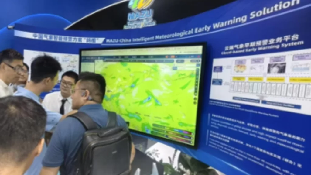 Cloud-based MAZU AI platform delivers early weather warnings using Fengyun satellite data.