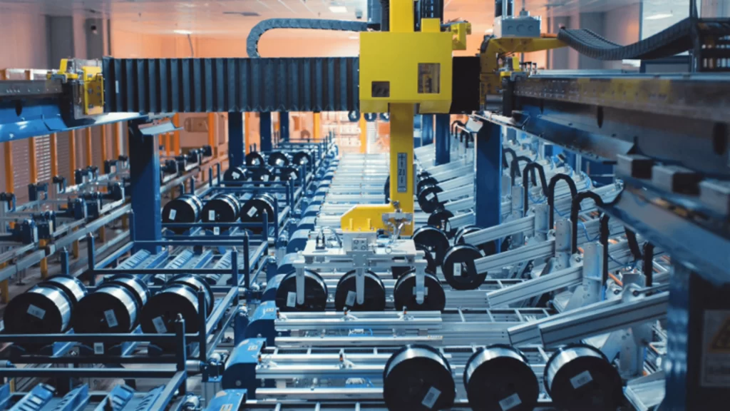 AI-powered optical fiber production line at YOFC’s smart factory in Wuhan, China.