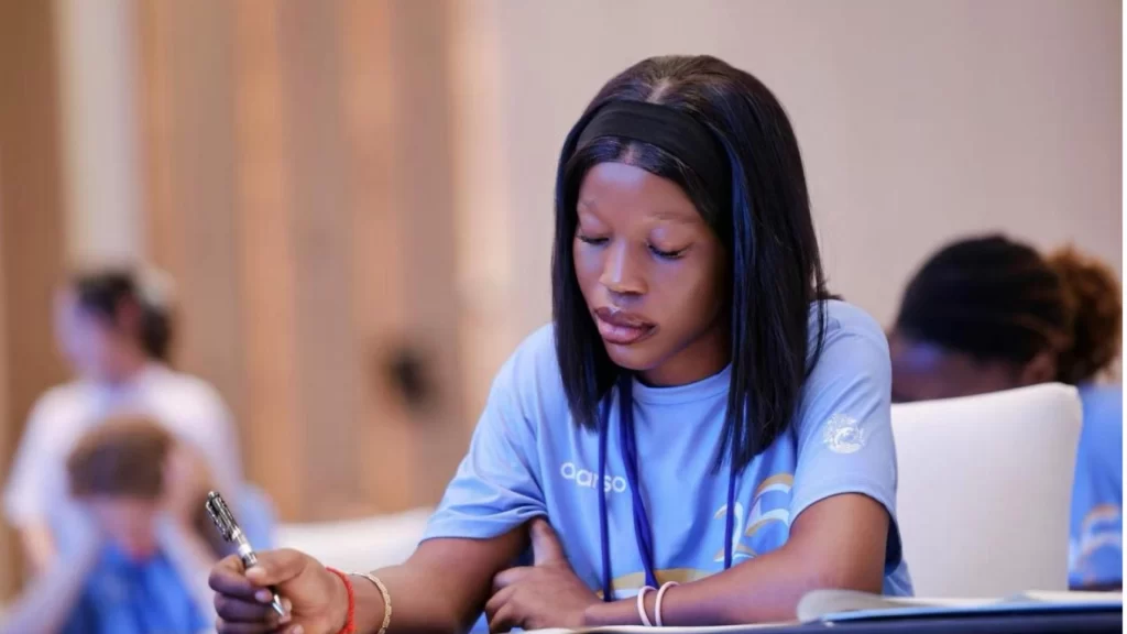 Faith Mba Emmanuel represents NAU at the “Chinese Bridge” competition, showcasing exceptional Chinese proficiency on the global stage.