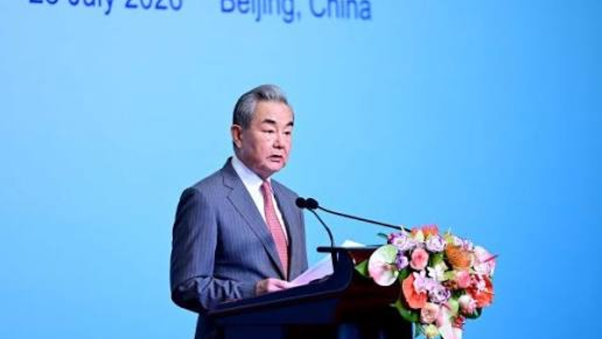 Chinese official addresses Global Development Initiative meeting promoting international cooperation and sustainable development.