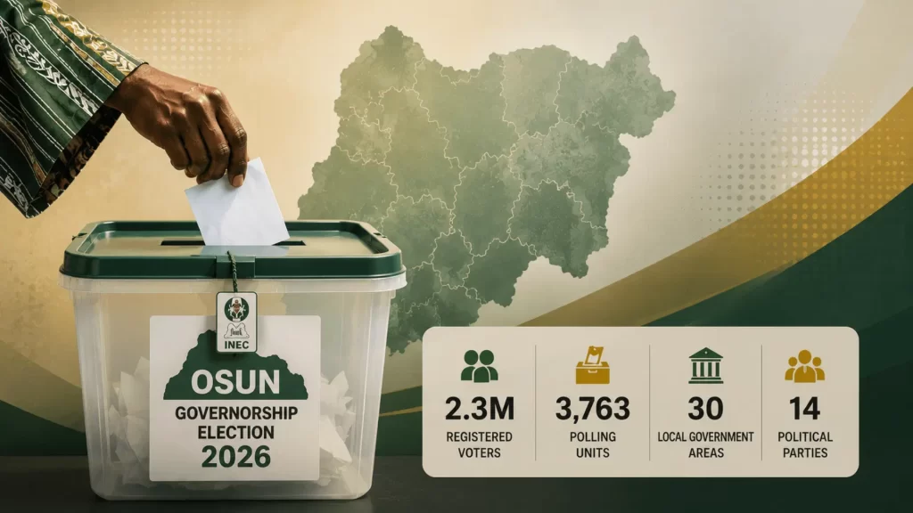 Osun governorship election tests electoral credibility, security, BVAS technology and voter participation ahead of Nigeria’s 2027 polls.