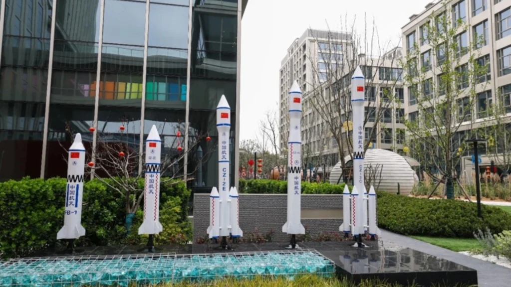 The Shanghai 6G AI-Valley Future Industry Park building in Songjiang district, Shanghai.