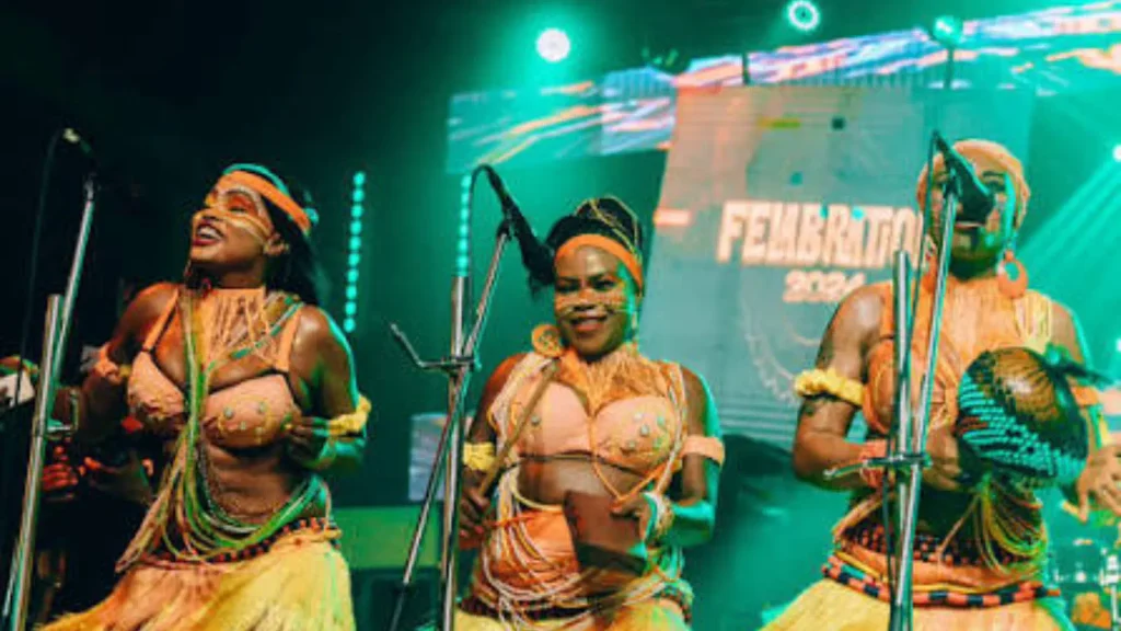 Poster for Felabration 2026 announcing the festival's theme "Who Are You?" in Lagos.